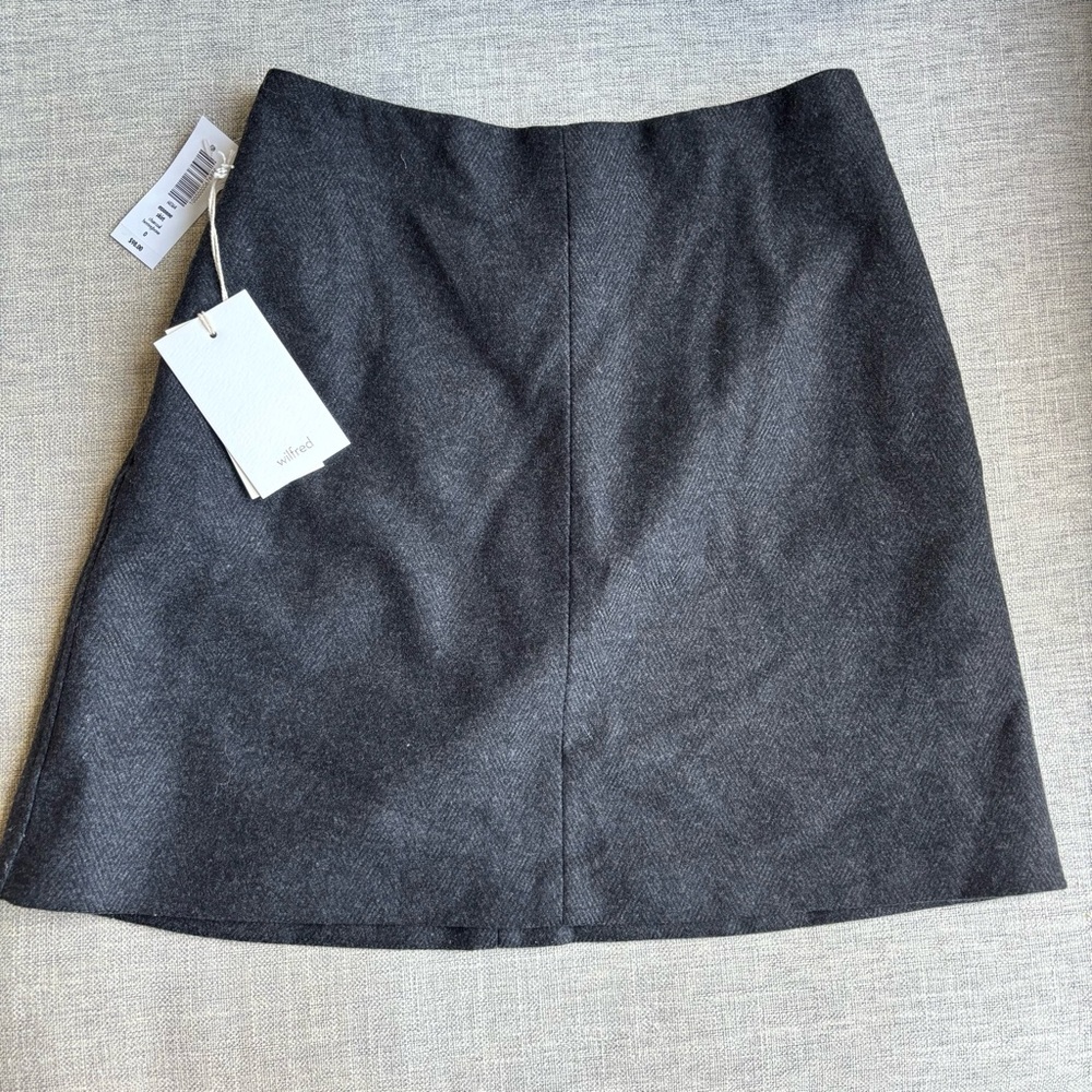 Aritzia Wilfred Essonne Wool Mini Skirt